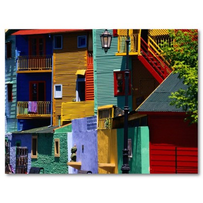 Αφίσα (Αργεντινή, La Boca, Buenos Aires, παράθυρα)